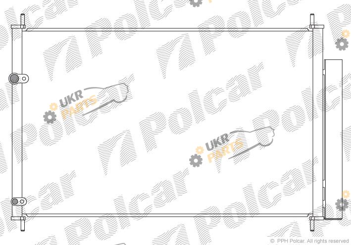 Радиатор кондиционера Polcar 8116K8C2