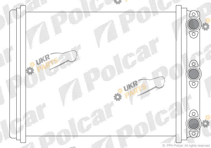 Радиатор печки Polcar 5014N8-1