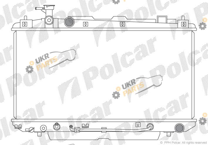Радиатор охлаждения двигателя Polcar 814608-6
