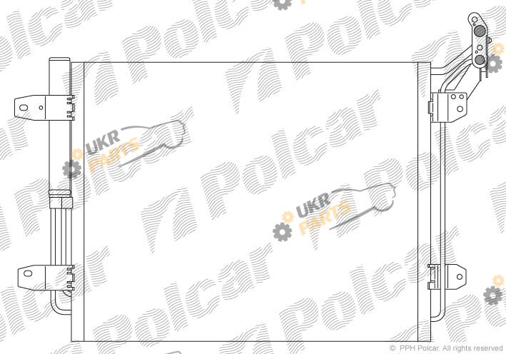 Радиатор кондиционера Polcar 9575K8C1