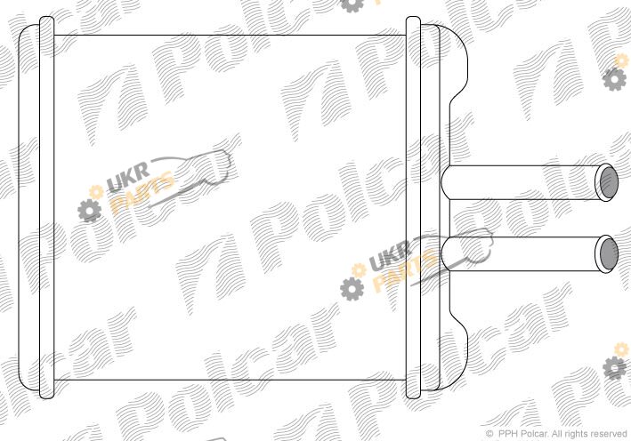 Радиатор печки Polcar 2912N8A1