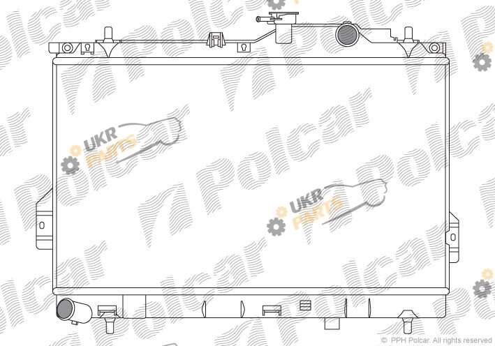 Радиатор охлаждения двигателя Polcar 4035083X