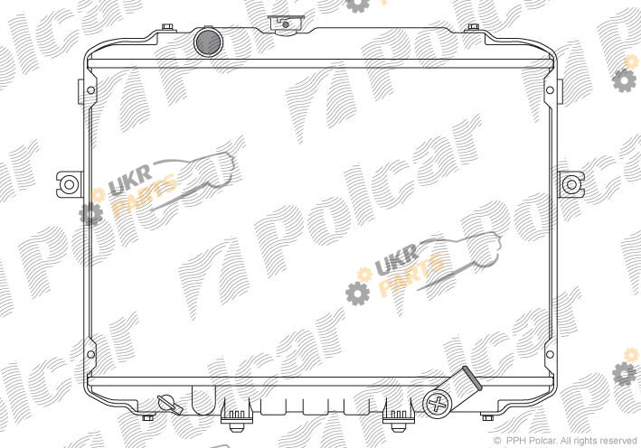 Радиатор охлаждения двигателя Polcar 4060084X