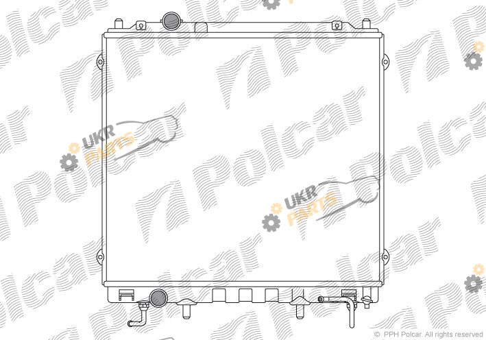 Радиатор охлаждения двигателя Polcar 4065082X