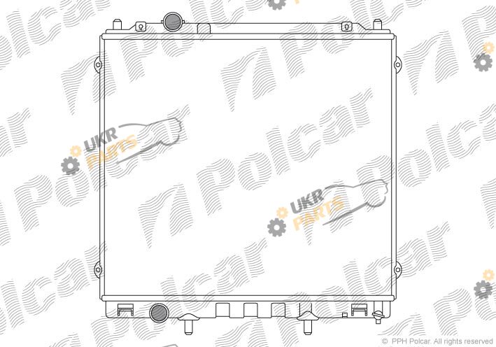 Радиатор охлаждения двигателя Polcar 4065083X