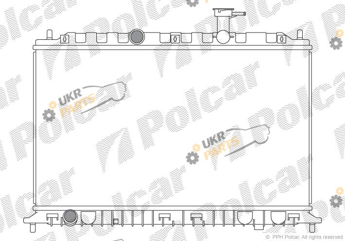 Радиатор охлаждения двигателя Polcar 4117081X