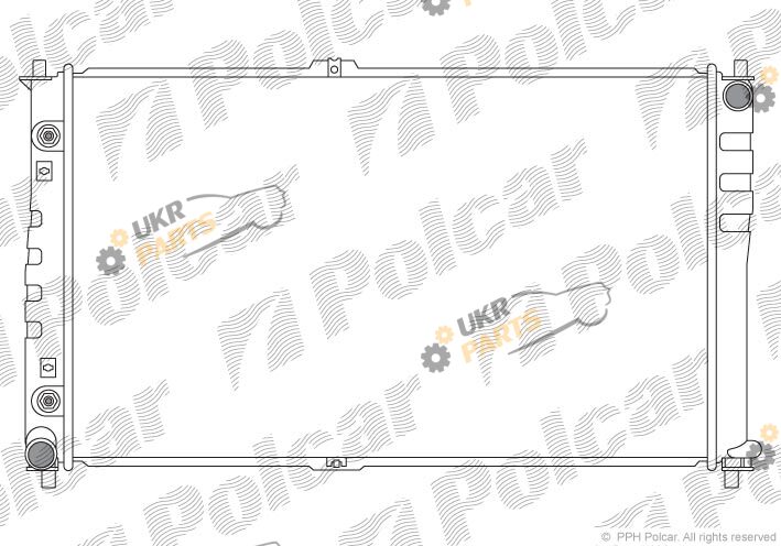 Радиатор охлаждения двигателя Polcar 4140084X