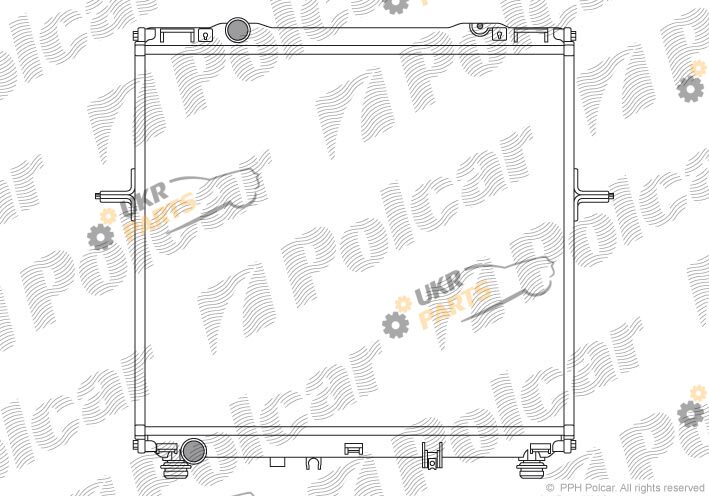 Радиатор охлаждения двигателя Polcar 4170085X