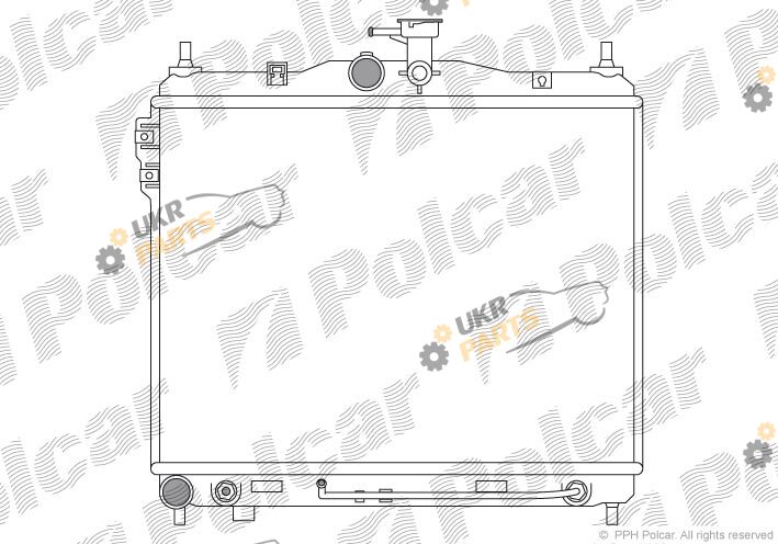 Радиатор охлаждения двигателя Polcar 4042084X