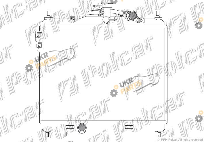 Радиатор охлаждения двигателя Polcar 4042085X
