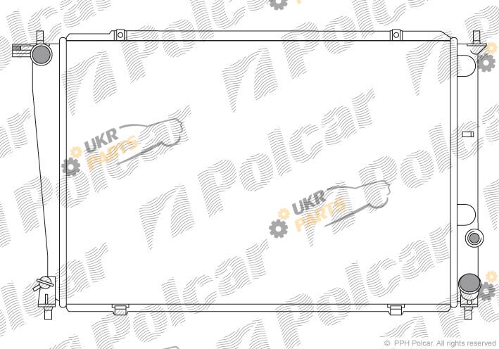 Радиатор охлаждения двигателя Polcar 4062081X