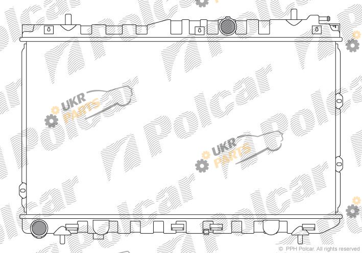 Радиатор охлаждения двигателя Polcar 4113082X