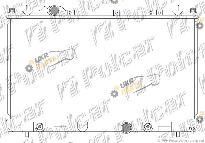 Радиатор охлаждения двигателя Polcar 240308-1