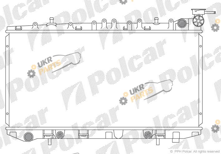 Радиатор охлаждения двигателя Polcar 273108-2