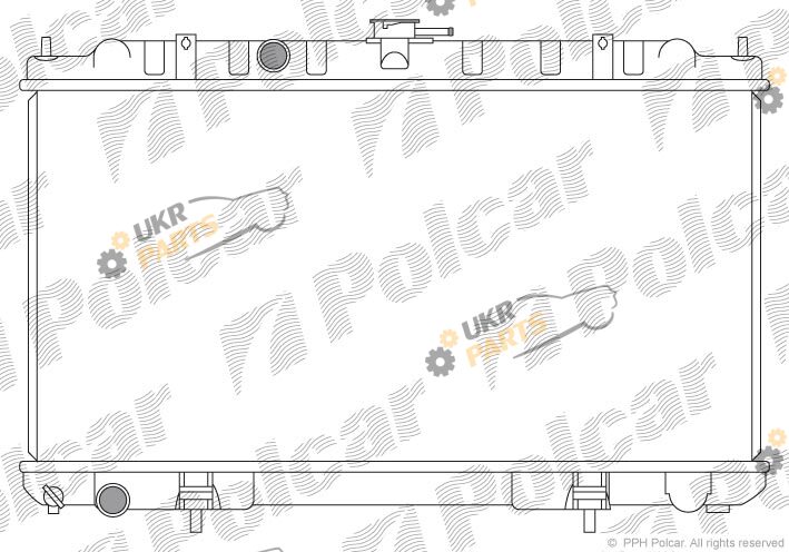 Радиатор охлаждения двигателя Polcar 275508-9