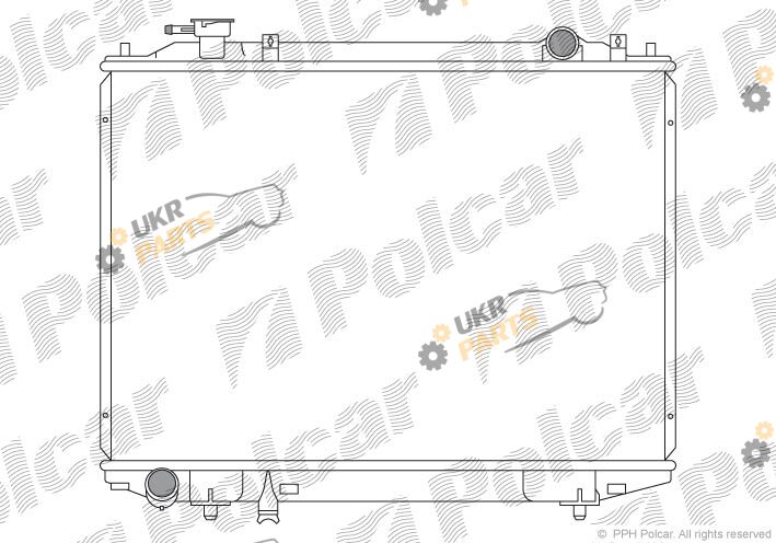Радиатор охлаждения двигателя Polcar 459908-1