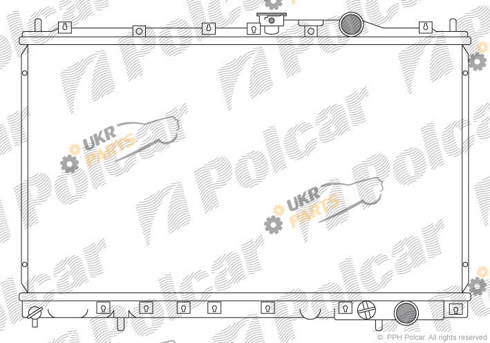 Радиатор охлаждения двигателя Polcar 521708-1