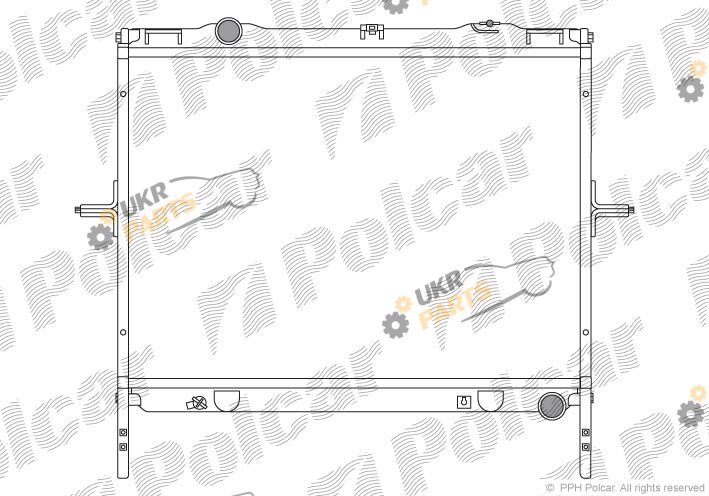 Радиатор охлаждения двигателя Polcar 4170084X