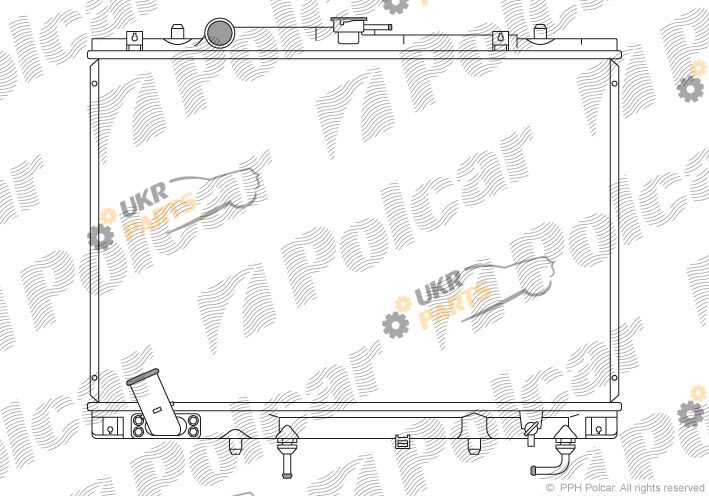 Радиатор охлаждения двигателя Polcar 527308-2