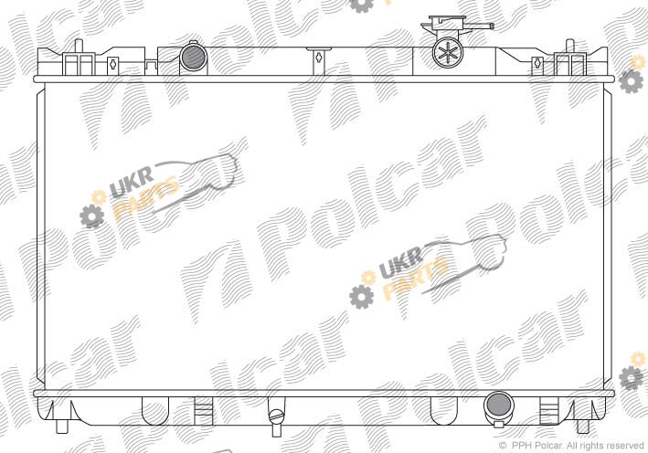 Радиатор охлаждения двигателя Polcar 813608-2