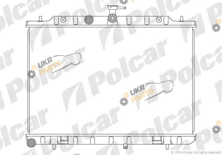 Радиатор охлаждения двигателя Polcar 2751083K