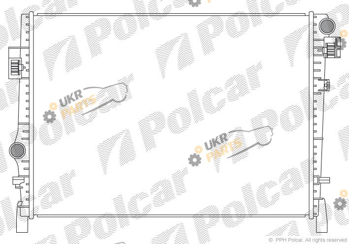 Радиатор охлаждения двигателя Polcar 314008-1