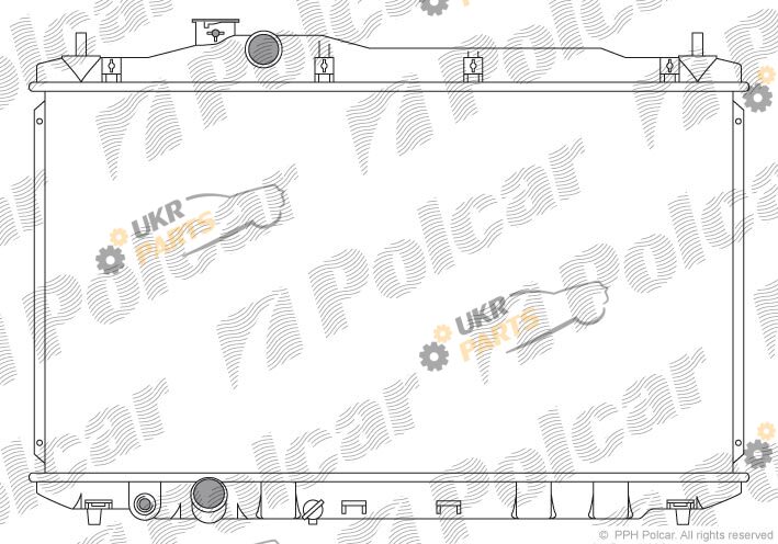 Радиатор охлаждения двигателя Polcar 3829084K