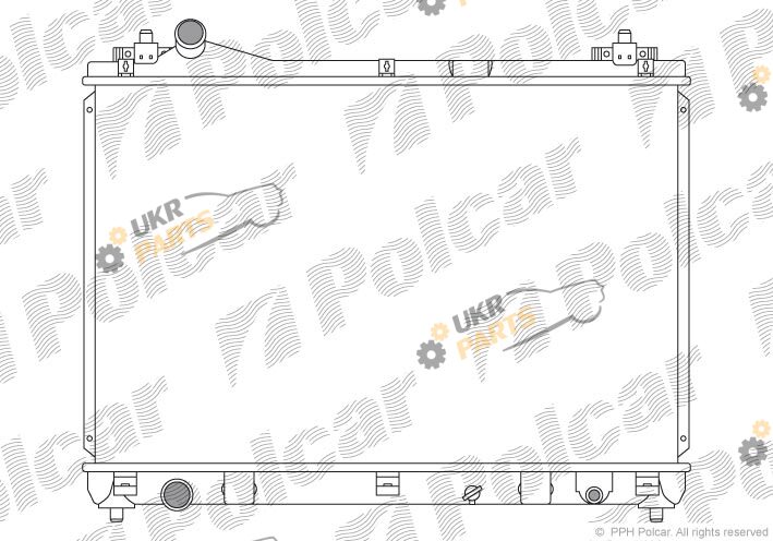 Радиатор охлаждения двигателя Polcar 7426085K