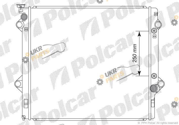 Радиатор охлаждения двигателя Polcar 8178083K