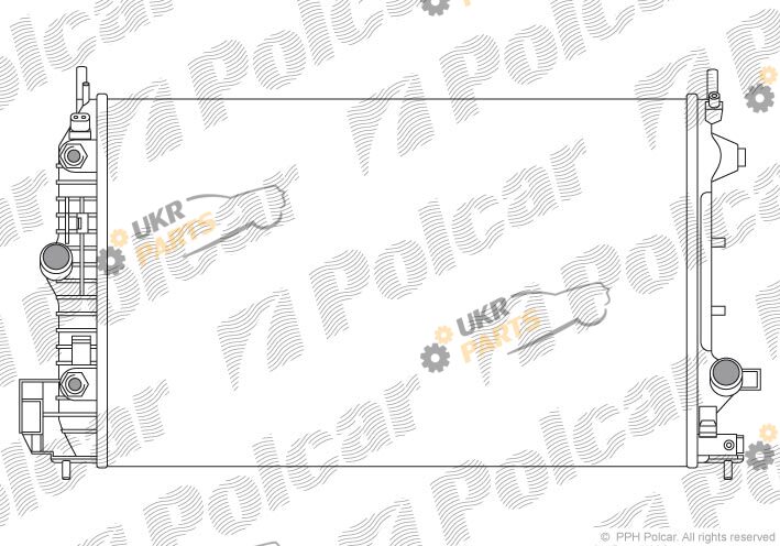 Радиатор охлаждения двигателя Polcar 551808-6