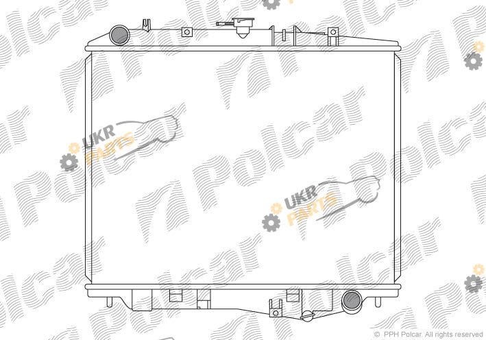 Радиатор охлаждения двигателя Polcar 557008-3
