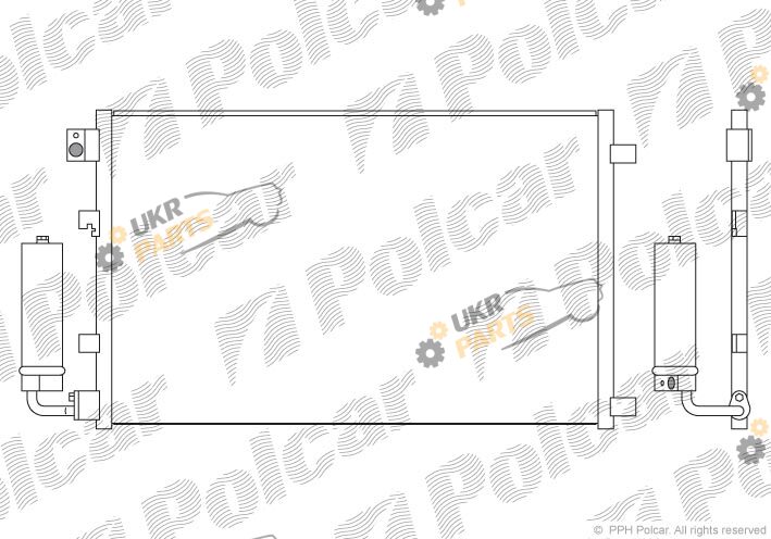 Радиатор кондиционера Polcar 2759K81K