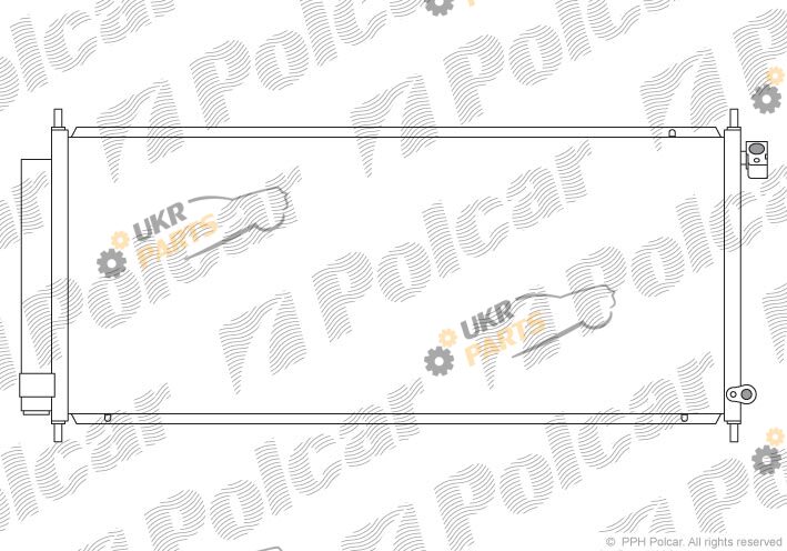 Радиатор кондиционера Polcar 3835K82K