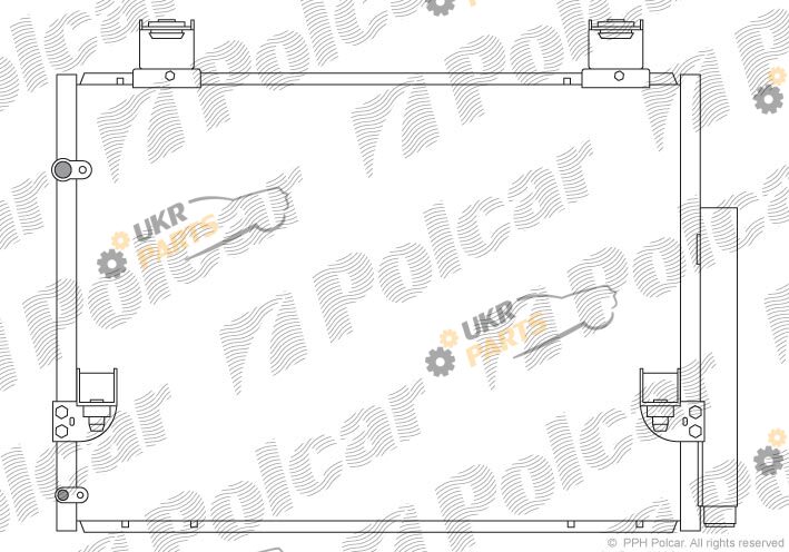 Радиатор кондиционера Polcar 8192K81K