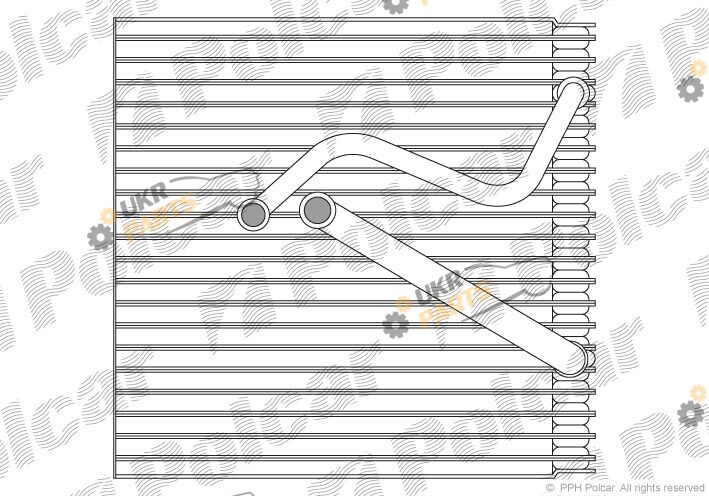 Испаритель кондиционера Polcar 1331P8-1