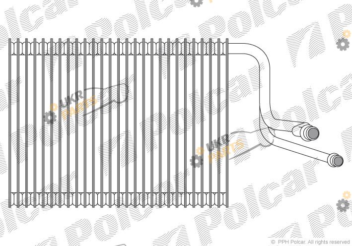 Испаритель кондиционера Polcar 2001P8-1