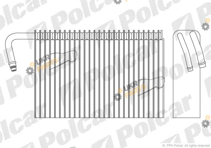 Испаритель кондиционера Polcar 2016P8-2