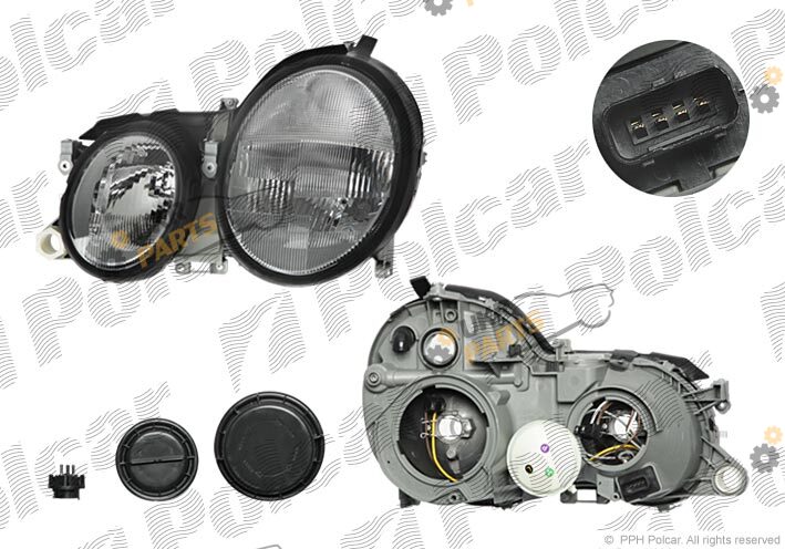 Основная фара Polcar 500410-E