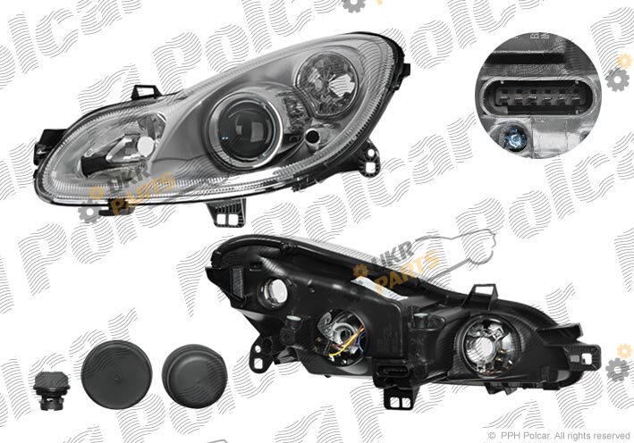 Основная фара Polcar 509809-E