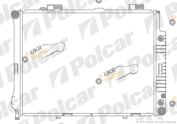 Радиатор охлаждения двигателя Polcar 501508-1