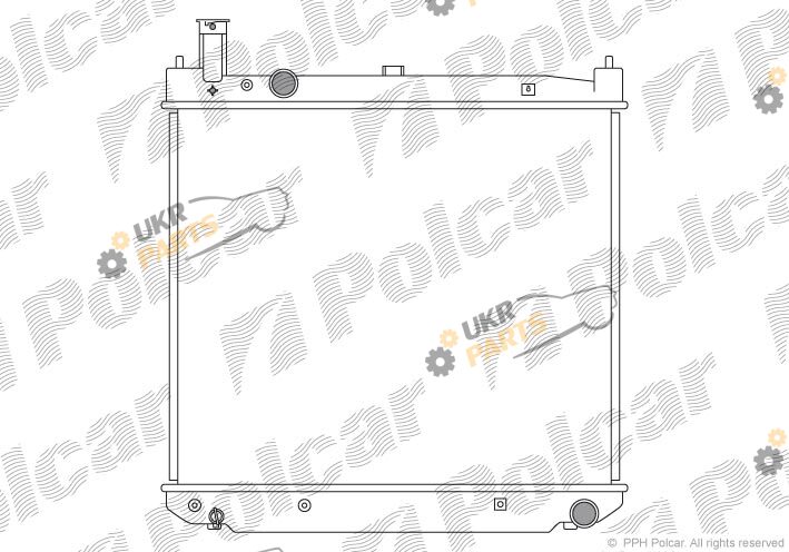 Радиатор охлаждения двигателя Polcar 816708-1