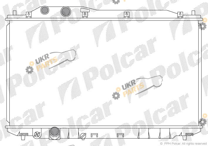 Радиатор охлаждения двигателя Polcar 382908-1