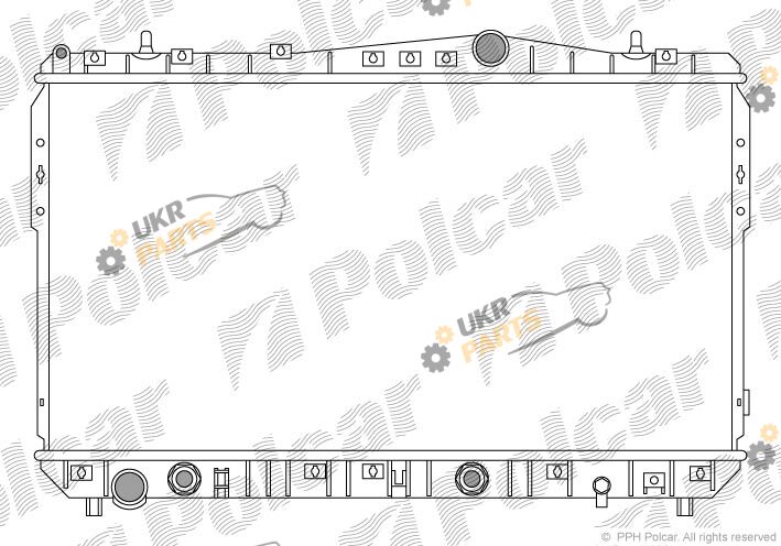Радиатор охлаждения двигателя Polcar 250508-2