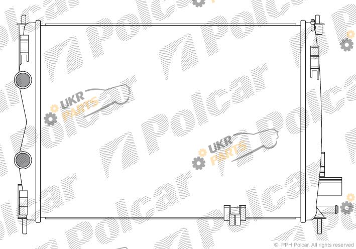 Радиатор охлаждения двигателя Polcar 2759082K
