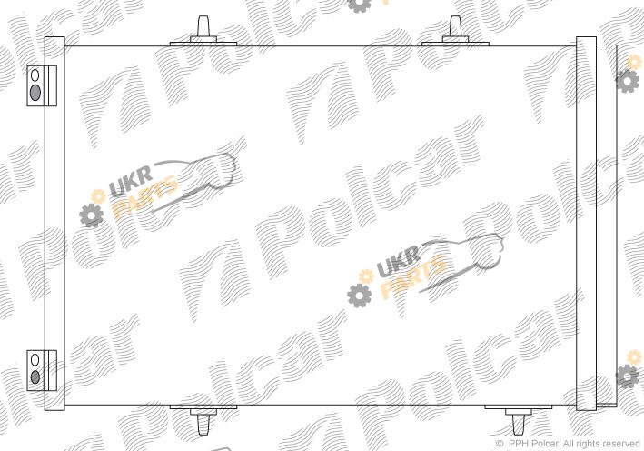 Радиатор кондиционера Polcar 2316K8C3