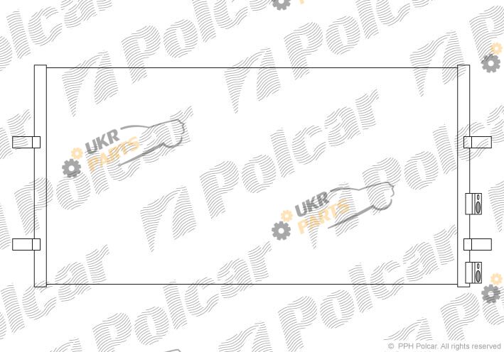 Радиатор кондиционера Polcar 3248K8C1