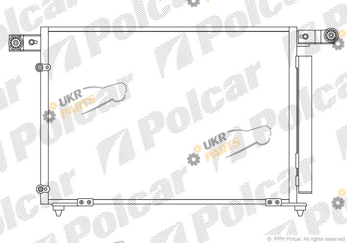 Радиатор кондиционера Polcar 4579K8C2