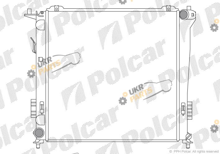 Радиатор охлаждения двигателя Polcar 4015086X