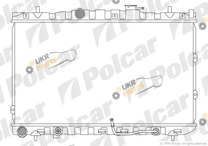 Радиатор охлаждения двигателя Polcar 4113085X