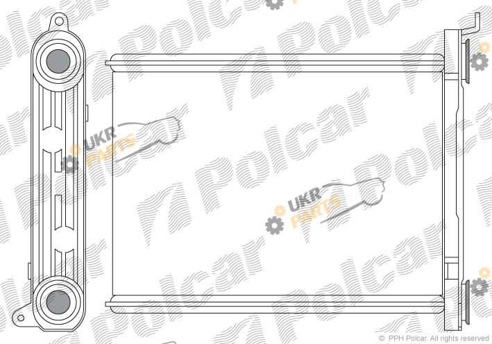 Радиатор печки Polcar 6014N81X